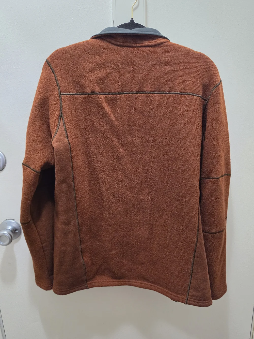 KÜHL Men's Fleece Full-Zip Jacket Rust Brown / Orange Size M